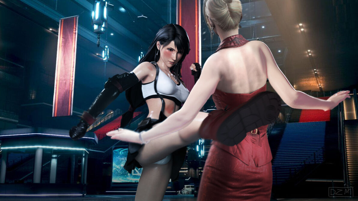 Rival Fantasy VII - Tifa vs Scarlett catfight II